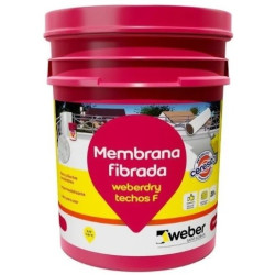 Membrana Fibrada Techos F Weberdry Weber 10 K Blanco