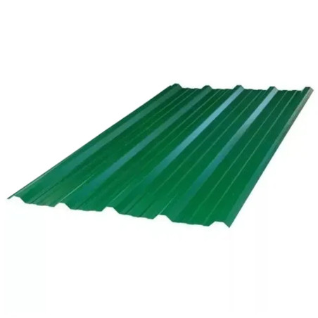Chapa trapezoidal 101 prepintada verde Nº25 x 5.00 m