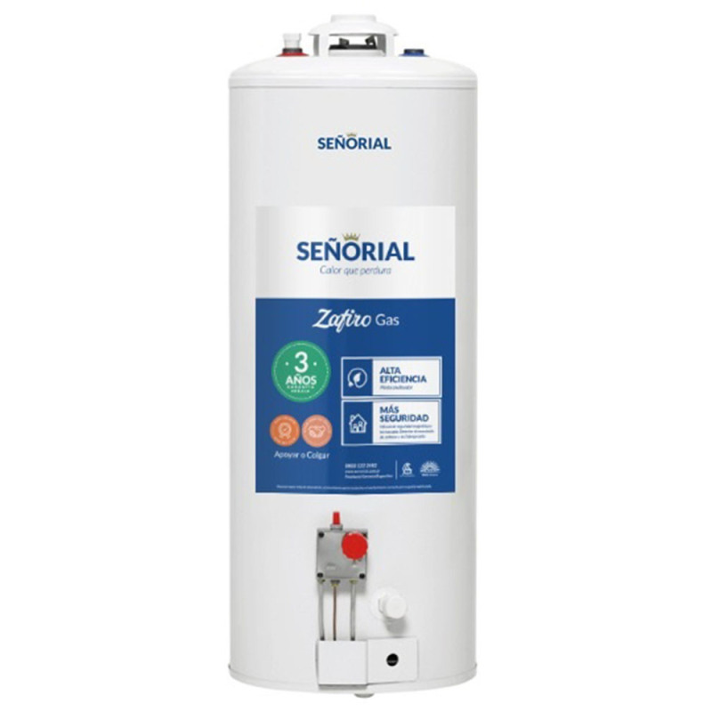 Señorial Zafiro Termotanque gas 85L - Multigas