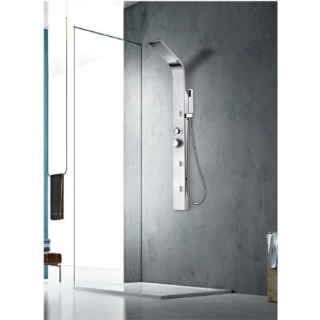 Columna Hidromasaje SACRE - Acero inoxidable mate 130x70