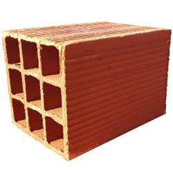 Ladrillo cerámico 18x18x25 9 tubos por unidad - Garuhapé