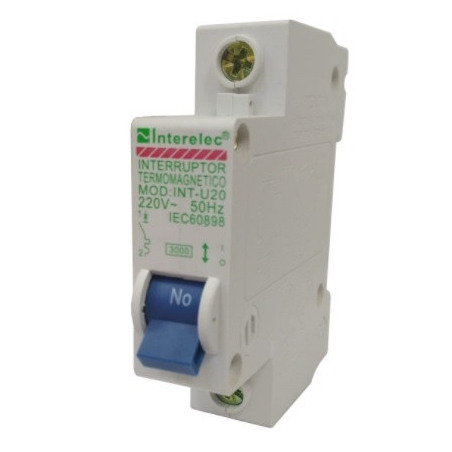 Interruptor termo magnético unipolar DIN 1x15 Amp