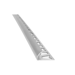 Guardacanto Arco - Aluminio cromado mate 10 mm x 2.50 m - ATRIM