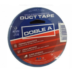 Cinta caucho dust tape 45mm x 25 mts azul