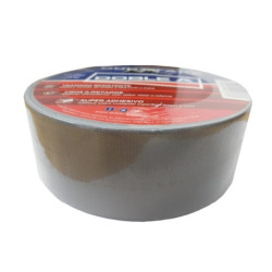 Cinta caucho dust tape 45mm x 25 mts gris