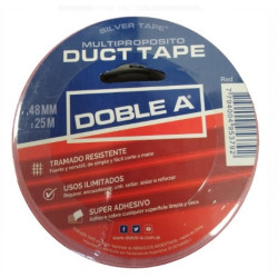 Cinta caucho dust tape 45mm x 25 mts rojo