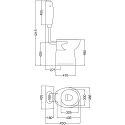 FERRUM ESPACIO INODORO ALT 48.5CM IETJIETMJ