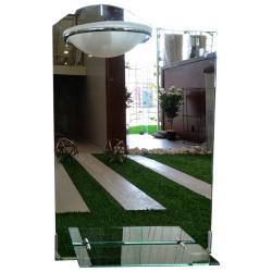 Espejo con repisa y luz - NewGlass - B220 - 50x70cm