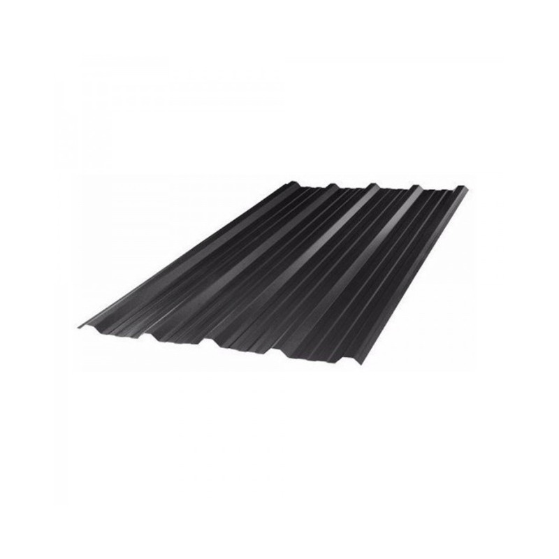 Chapa trapezoidal 101 prepintada negro grafito N°25 - 1.010 x 13.00m