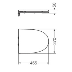 Asiento inodoro Marina blanco Laqueado Ferrum - THIM