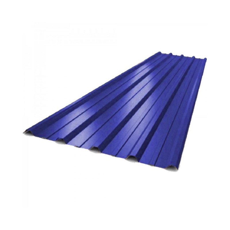 Chapa trapezoidal 101 prepintada azul millenium N°25 x 1.00 m
