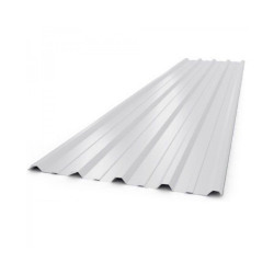 Chapa trapezoidal 101 prepintada blanca N°25 - 1.010 x 1.00m