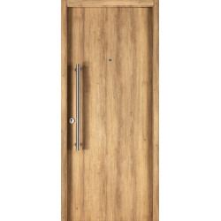 Puerta Oblak Innova 1900 Roble Natural - Marco de chapa - Derecha - 90