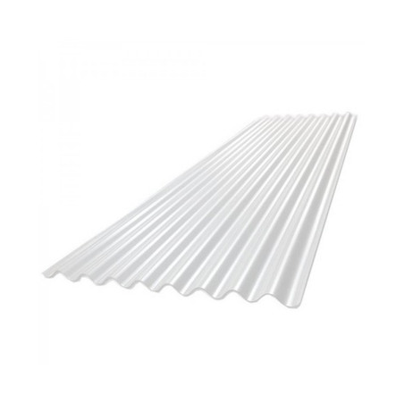 Chapa sinusoidal prepintada Blanca N°25 - 1.086 x 3.00m