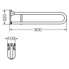 Ferrum espacio - Barral rebatible 80 cm VTEB8