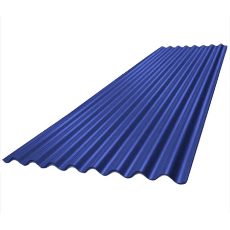 Chapa sinusoidal prepintada Azul millenium N°25 - 1.086 x 11.00m