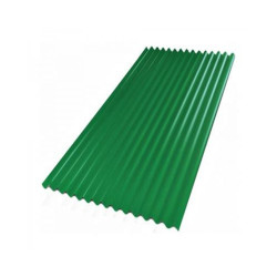 Chapa sinusoidal prepintada Verde N°25 1.086 x 1.50m