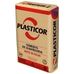 Cemento albañil Plasticor bolsa x 40kg