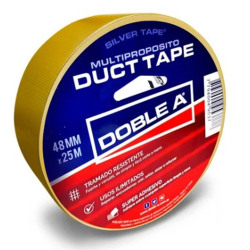 Cinta caucho dust tape 45mm x 25 mts amarillo