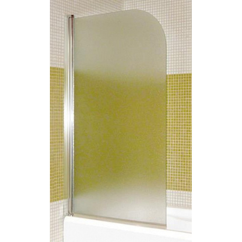 Mampara rebatible Gorena - Cristal transparente - Perfil blanco - 80x140cm - SC01BT