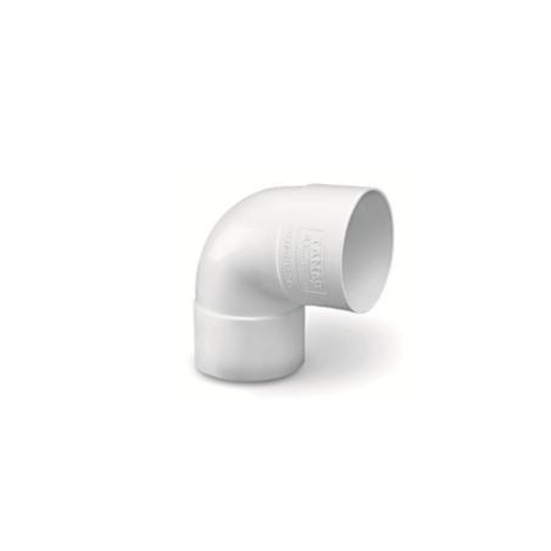 Codo pvc 90° de 50mm hh