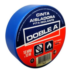 Cinta aislante pvc 18 mm x 10 mts azul