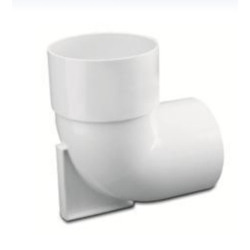 Codo pvc 90° de 110mm mh con base