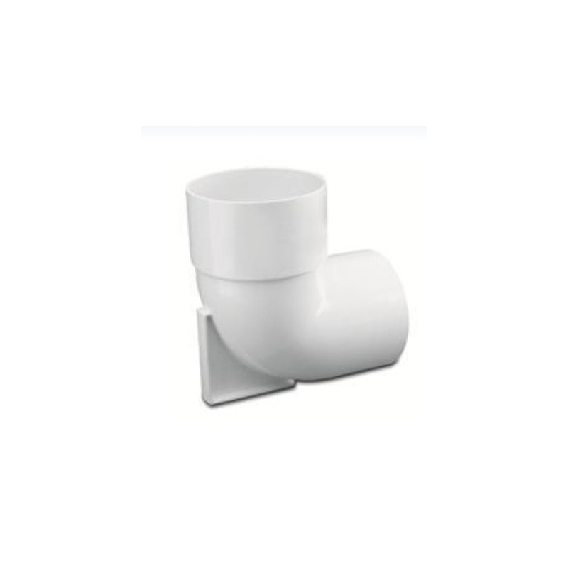 Codo pvc 90° de 110mm mh con base