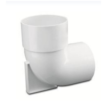 Codo pvc 90° de 110mm mh con base