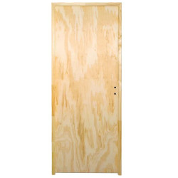 Puerta Placa pino marco madera - 80x07 (Super Eco) Valentinuz - (Izquierda)