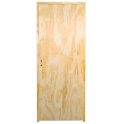 Puerta Placa pino marco madera - 80x15 Valentinuz - (Derecha)