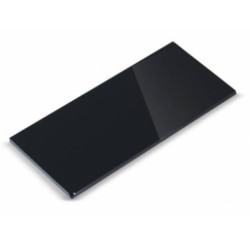 Vidrio rectangular color negro