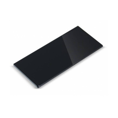 Vidrio rectangular color negro