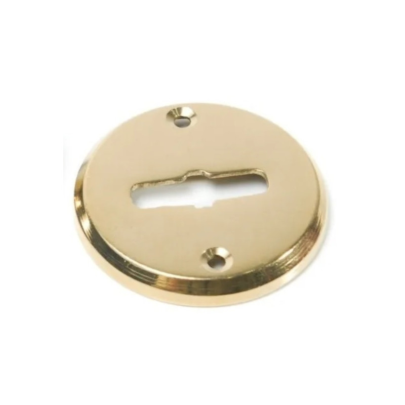 Boca llave común redonda bronce pulido 38mm x unidad