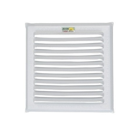 Reja ventilación esmaltada blanca 15x15 - 100cm2 para amurar aprobado