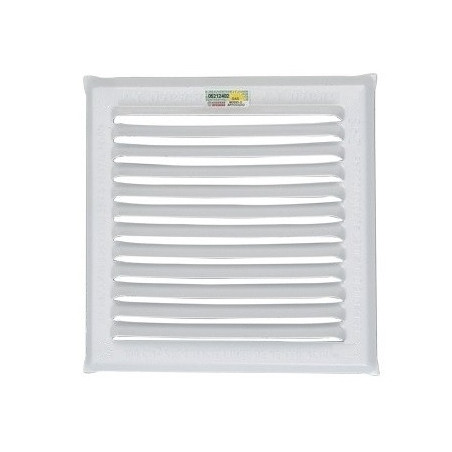 Reja ventilación esmaltada blanca 20x20 - 100cm2 para amurar aprobado