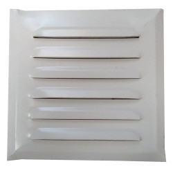 Reja ventilación esmaltada blanca 15x15 - 100cm2 para amurar