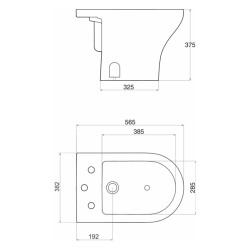 FERRUM VENETO BIDET 3AG BLANCO BTA3J