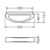 Accesorio embutido toallero integral blanco Ferrum ATS8C