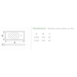 INTER-RECEPTACULO DUCHA ACRIL 150X70X8 APOYO