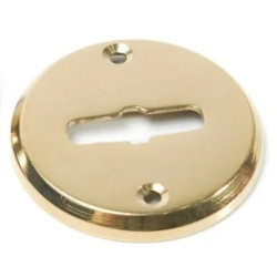 Boca llave común redonda bronce pulido 48mm x unidad