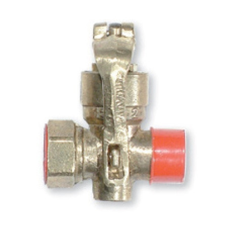 Llave de gas con candado 19 mm