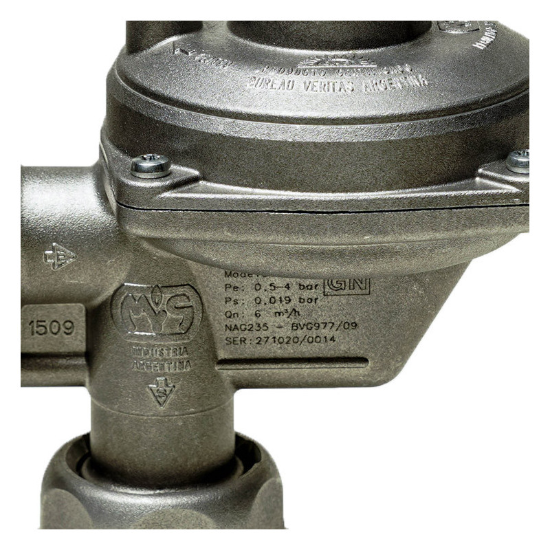 Regulador de gas natural de dos etapas MYS 6m3/h