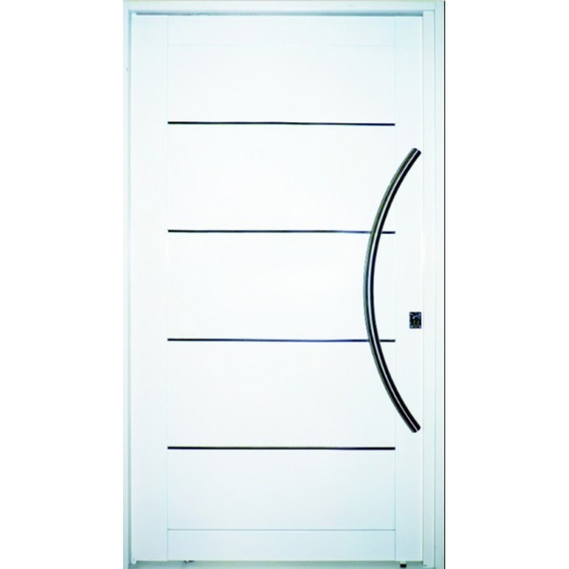 Nexo galvanizada Puerta inyectada pivot blanca ciega - Izquierda -126x226 - GP500