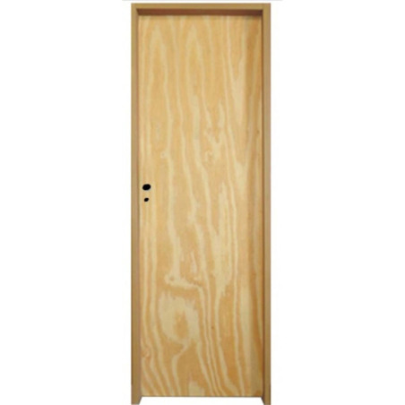 Puerta Placa pino marco madera - 70x10 Valentinuz - (Derecha)