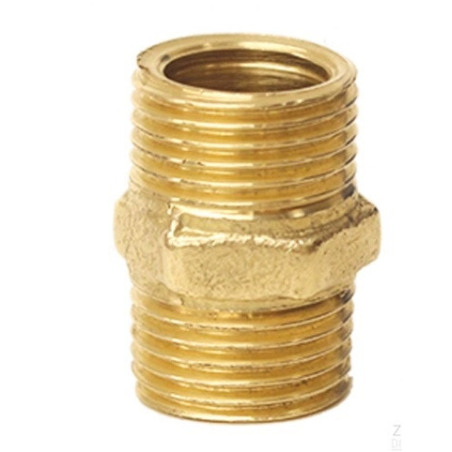 Rosca con tuerca bronce 1/2"