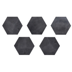 PIU Hexagonal Mini negro 21x24cm - Caja
