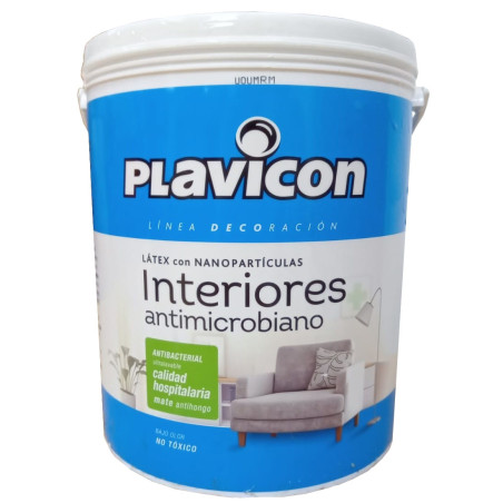 Plavicon-antimicrobiano interiores blanco 4 litros