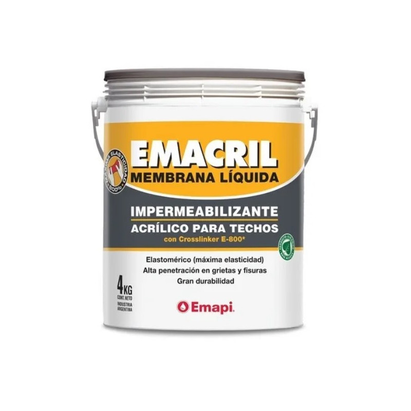 Membrana líquida blanca x 4kg - Emacril - EMAPI