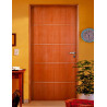 Puerta Placa 2006 Americana - MDF de 5.5mm - Cedrillo con marco de madera de cambara (Izquierda) 60x15